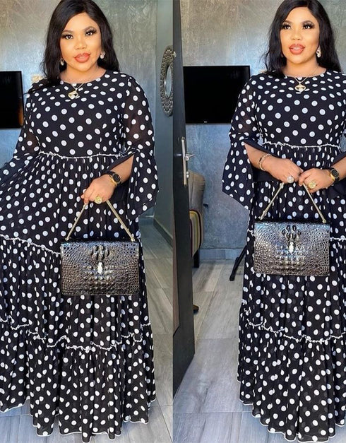 Dubai Maxi African Print Abaya Gowns